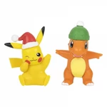 BOTI Pokémon akčné figúrky Pikachu a Charmander (Holiday Seasonal) - 5 cm