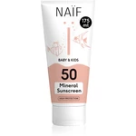 Naif Baby & Kids Mineral Sunscreen SPF 50 ochranný krém na opaľovanie pre bábätká a deti SPF 50 175 ml
