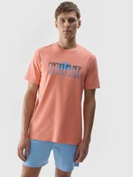 Pánské tričko s potiskem - oranžové