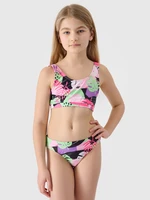 Dívčí třídílné plavky (horní díl + dlouhý rukáv) - multibarevné