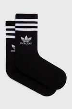 Ponožky adidas Originals 3-pak čierna farba