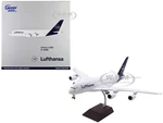 Airbus A380 Commercial Aircraft "Lufthansa" (D-AIMK) White with Dark Blue Tail "Gemini 200" Series 1/200 Diecast Model Airplane by GeminiJets