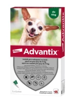 Advantix Spot-on pre psy do 4 kg 1 ks