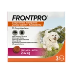 FRONTPRO Antiparazitárne žuvacie tablety pre psov (2-4 kg) 3 ks