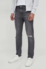 Džíny Calvin Klein Jeans pánské, šedá barva, J30J324835
