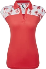 Footjoy Blocked Floral Print Lisle Red XS