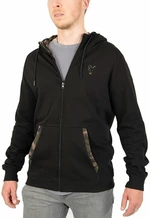 Fox Fishing Hoodie Lightweight Zip Hoody Black/Camo Print 3XL