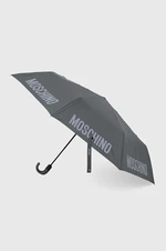 Deštník Moschino šedá barva, 8064