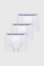 Boxerky Polo Ralph Lauren (3-pack) pánské, bílá barva, 714835885001