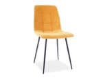 Jídelní židle MILA manšestr Žlutá,Jídelní židle MILA manšestr Žlutá