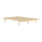 Łóżko dwuosobowe z drewna sosnowego ze stelażem 140x200 cm Pace – Karup Design