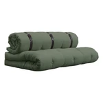 Sofa rozkładana z zielonym obiciem Karup Design Buckle Up Green