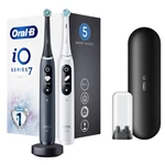 Oral B Elektrická zubná kefka iO7 Series Duo Pack Black Onyx/White Extra Handle 2 ks Oral B Elektrická zubná kefka iO7 Series Duo Pack Black Onyx/White Extra Handle 2 ks