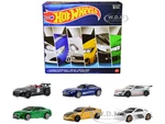 "European Theme" 6 piece Set Diecast Model Cars by Hot Wheels