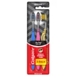 COLGATE Zubná kefka Zig Zag Charcoal 3 ks