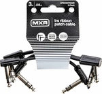 Dunlop MXR DCISTR03R Ribbon TRS Cable 3 Pack Negru 8 cm Oblic - Oblic