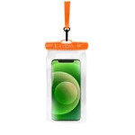 Voděodolné plovoucí pouzdro na mobil FIXED Float s kvalitním uzamykacím systémem a IPX8, oranžová