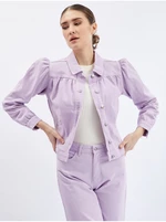 Orsay Light purple denim jacket with puffed sleeves - Ladies