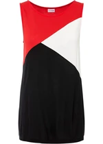 Top s dizajnom colorblocking