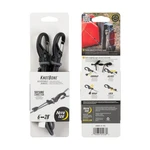 Nastavitelný gumicuk s karabinou Knotbone Nite Ize® – 5, Šedá (Barva: Šedá, Velikost: 5)