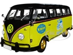 1960 Volkswagen Microbus Deluxe U.S.A. Model Lime Green and Black "EMPI Equipped" Limited Edition to 6550 pieces Worldwide 1/24 Diecast Model Car by