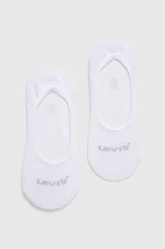 Ponožky Levi's biela farba