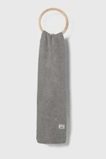 Detská šatka zo zmesi vlny Pepe Jeans šedá farba, jednofarebný
