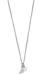 Emporio Armani Stylový stříbrný náhrdelník se zirkony EG3574040