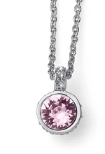 Oliver Weber Krásný náhrdelník s krystaly Swarovski Double 12007 212