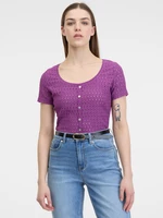 Fialové dámské tričko ORSAY - Dámské