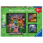 Puzzle Minecraft Biomes 3x49 dílků