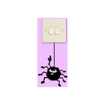 Naklejka Ambiance Hanging Spider