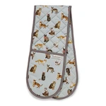 Niebieska bawełniana podwójna łapka Cooksmart ® Curious Cats
