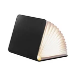 Czarna lampa stołowa LED z tekstylnym kloszem (wysokość 2,5 cm) Booklight – Gingko