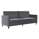 Szara aksamitna sofa 207 cm Celine – Støraa