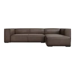 Brązowy skórzany narożnik (prawostronny) Madame – Windsor & Co Sofas