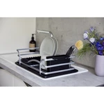 Czarny ociekacz do naczyń Wenko Drip Aluminium