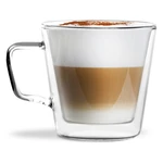 Szklane kubki zestaw 2 szt. do cappuccino/z podwójną ścianką 350 ml – Vialli Design