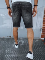 Men's Denim Shorts Black Dstreet
