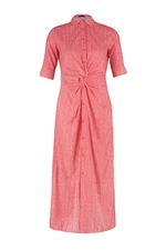 Trendyol Pink Gathered Detailed Woven Woven Dress