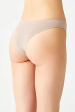 LOS OJOS Beige Seamless Brazilian Pattern Panties