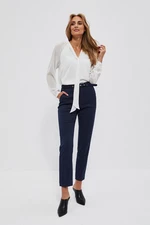 Cigarette trousers with belt