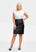 Gonna in pelle da donna Karko Karko_Skirt_P336_Black