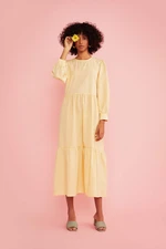 DEFACTO Regular Fit Long Sleeve Maxi Long Sleeve Dress