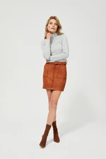 Skirt made of faux suede