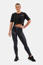 NEBBIA Glossy Look Bubble Butt High Waist Leggings