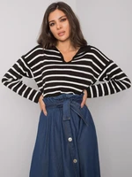 Black striped sweater by Evanston RUE PARIS