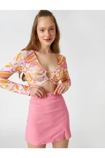 Koton Slit Detailed Mini Skirt