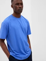 Modré pánske basic tričko GAP