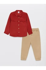 LC Waikiki Long Sleeve Baby Boy Shirt and Trousers Set of 2